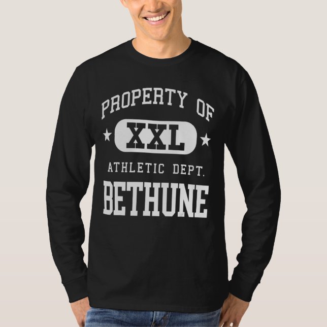 Bethune XXL Athletic School Egendom T Shirt (Framsida)