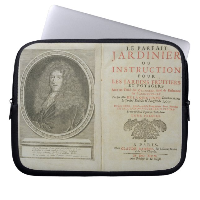 Betitla sida- och porträttfrontispiecen av laptop sleeve (Framsidan)