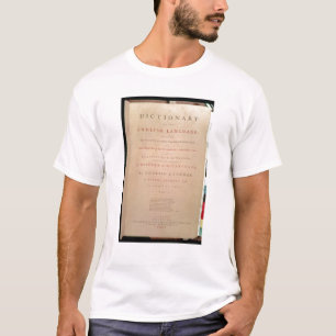 Betitla sidan av volym mig av engelskaet t-shirt