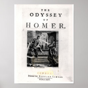 Betitla sidan för "odysseyen" vid Homer Poster