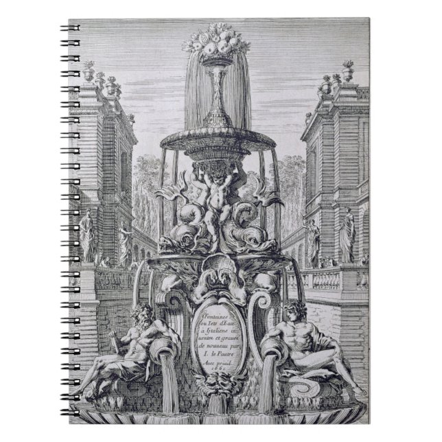 Betitla sidan från 'fontänen och Waterjets i Itaen Anteckningsbok (Framsidan)