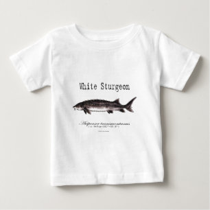 Betitlade objekt för vitstör t shirt