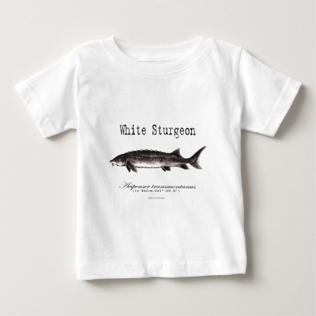 Betitlade objekt för vitstör t shirt (Framsida)