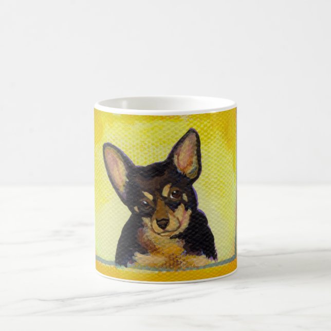 Betitlat:  Chihuahua för roligt för ledarskap (08) Kaffemugg (Center)