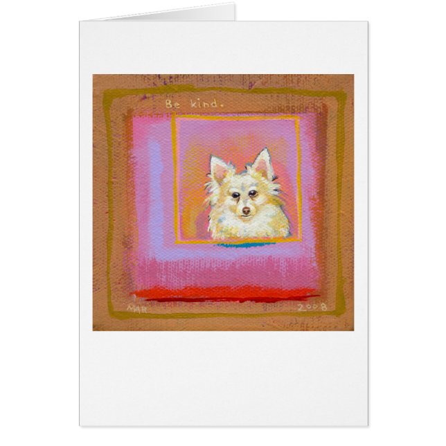 Betitlat:  Dearly älskat - pomeranian förtjusande Hälsningskort (Framsidan)