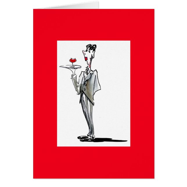 Betjäntkort Hälsningskort (Framsidan)