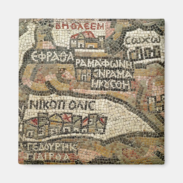 Betlehem, detaljer från karta i Jeriko Magnet (Framsidan)