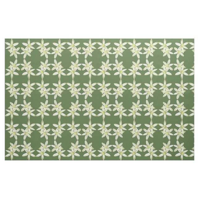 Betlehem Flower Fabric-stjärnan Tyg (Fat Quarter)