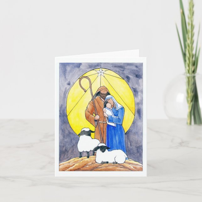 Betlehem-Helgdag stjärna Kort (Framsida)