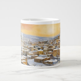 Betlehem i snö Jumbo-mugg – Heliga landets present Jumbo Mugg