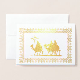 Betlehem Luxury Real Foil-julkort Folierat Kort