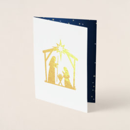 Betlehem Luxury Real Foil-julkort Folierat Kort