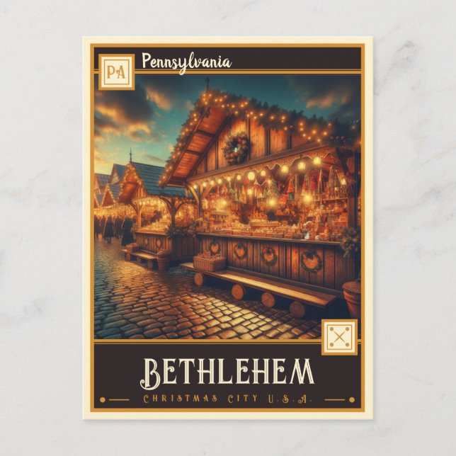 Betlehem, Pennsylvania | VINTAGE Vykort (Framsida)