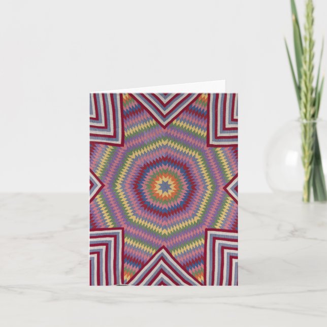 Betlehem quilts stjärna anteckningskort (Framsida)