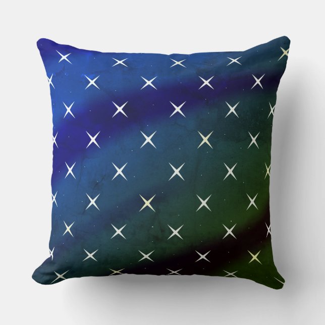 Betlehem Stars och Galaxy Färg Kudde (Framsida)