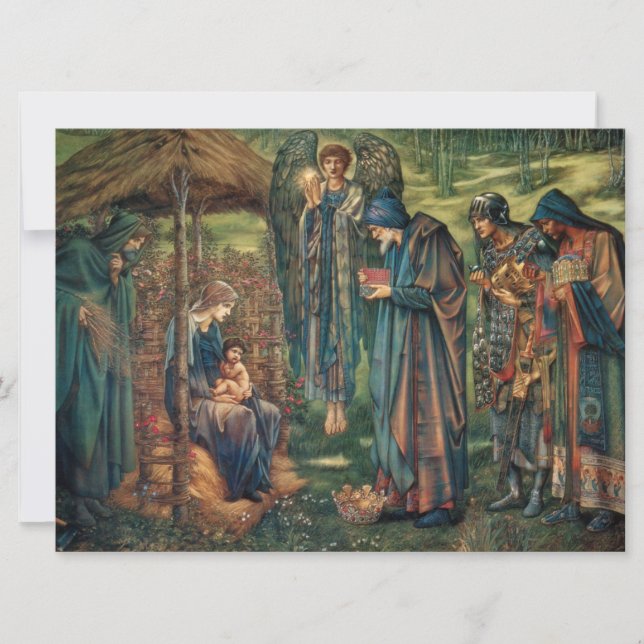 Betlehem-stjärnan (av Edward Burne-Jones) Kort (Framsida)