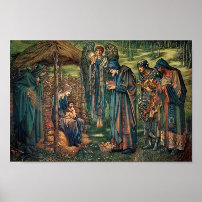 Betlehem-stjärnan (av Edward Burne-Jones) Poster (Framsidan)