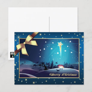 Betlehem-stjärnan. Jul Helg Vykort