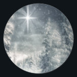 Betlehem-stjärnan Runt Klistermärke<br><div class="desc">Lagrar kredit: obsidiandawn.com http://riviera2008.deviantart.com/ http://flordelys-stock.deviantart.com/</div>