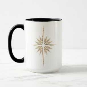 Betlehems julstjärna Skrift Svart jul Mugg