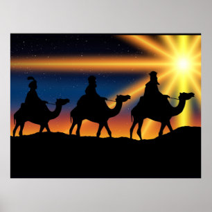 Betlehemsstjärna - Kristi födelse Poster