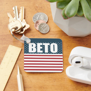 Beto American Flagga Texas Guvernör i valet till E Nyckelring