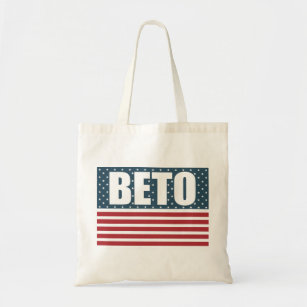 Beto American Flagga Texas Guvernör i valet till E Tygkasse