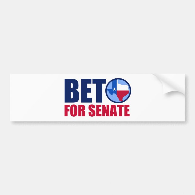 Beto för den Texas senaten 2018 Bildekal (Framsidan)