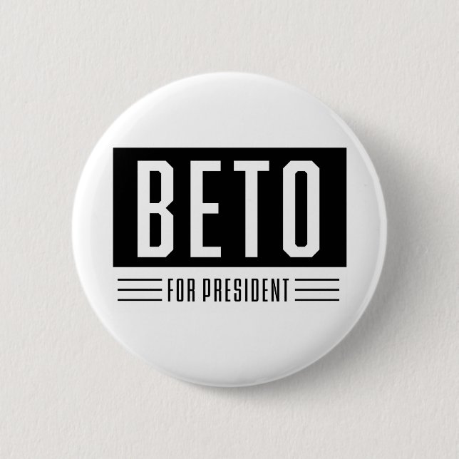Beto för president knapp (Framsida)