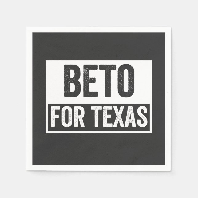 beto FÖR TEXAS Pappersservett (Framsidan)
