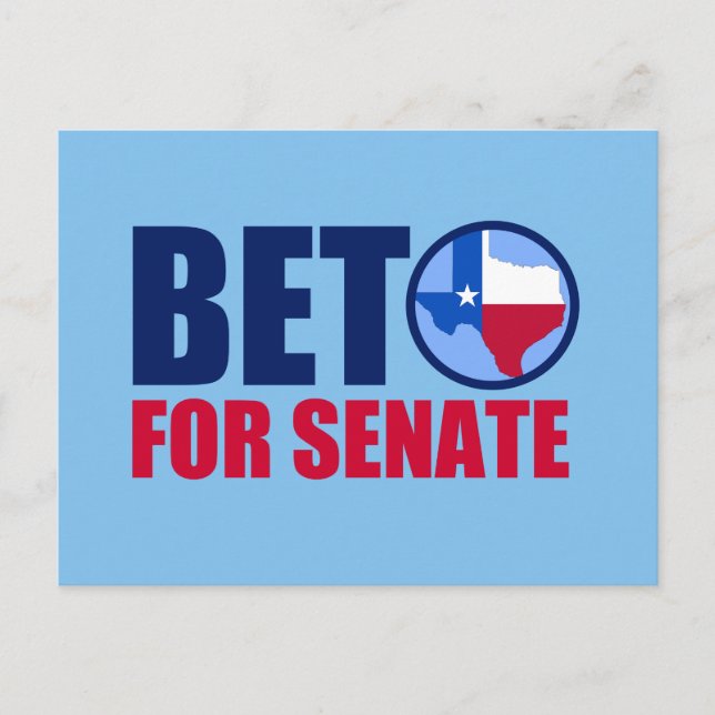 Beto for Texas Senate 2018 Vykort (Framsida)