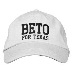 Beto för Texas svartvita anpassningsbar Broderad Keps