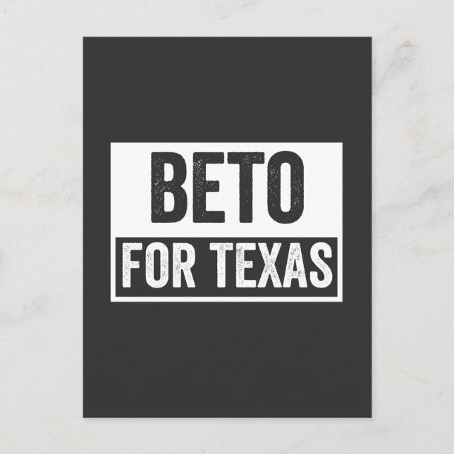 beto FÖR TEXAS Vykort (Framsida)
