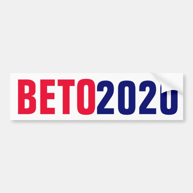 Beto O'Rourke 2020 Bildekal (Framsidan)