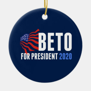 Beto O'Rourke för presidenten 2020 Julgransprydnad Keramik
