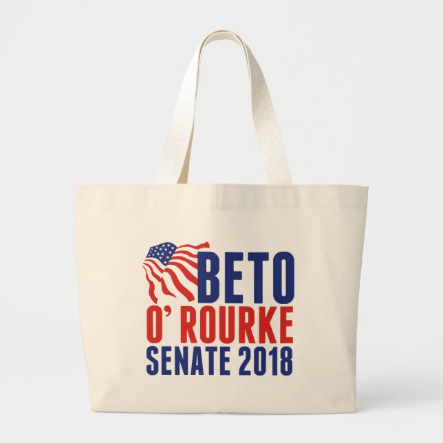 Beto O'Rourke for Senate 2018 Jumbo Tygkasse (Framsidan)