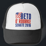 Beto O'Rourke for Senate 2018 Truckerkeps<br><div class="desc">Visa stöd för Beto O'Rourke i USA:s senat,  Texas demokratiska kandidat 2018. Rösta för att Beto ska bli senator under valet efter halva tiden. Han är för närvarande en demokratisk kongressledamot i El Paso.</div>