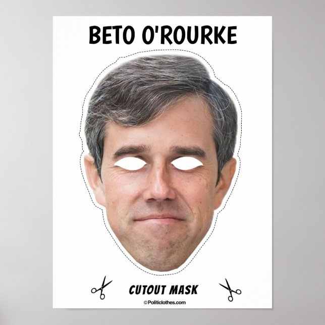 BETO O'ROURKE Halloween Mask Poster (Framsidan)