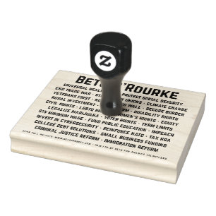 Beto O'Rourke Nyckel Issues 4in x 5in Frimärke Stämpel