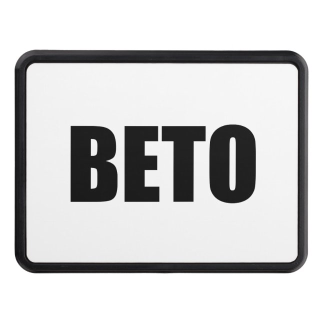 Beto O'Rourke svartvit modern typografi Dragkroksskydd (Framsidan)