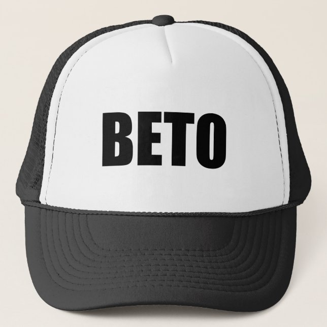 Beto O'Rourke svartvit modern typografi Keps (Framsida)