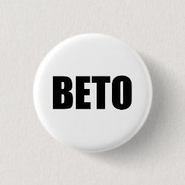 Beto O'Rourke svartvit modern typografi Knapp