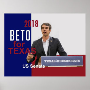 BETO O'Rourke Texas 2018 Poster