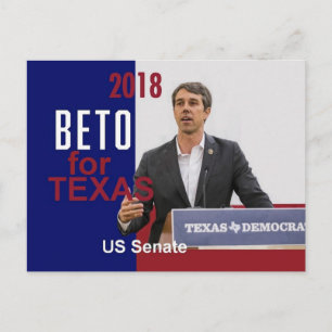 BETO O'Rourke Texas 2018 Vykort