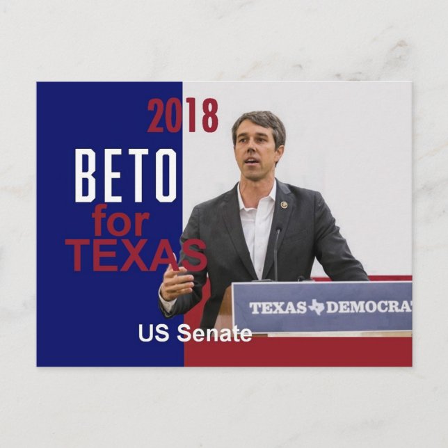 BETO O'Rourke Texas 2018 Vykort (Framsida)