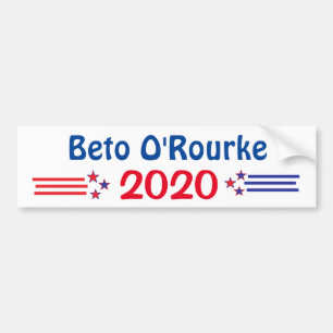 Beto O'Rourke till president 2020 Bildekal