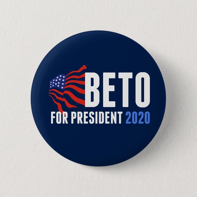 Beto O'Rourke till president 2020 Knapp (Framsida)