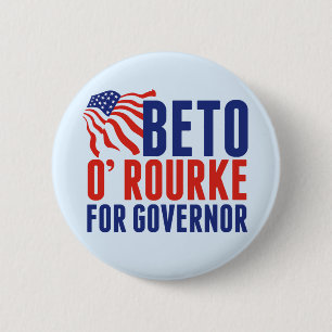 Beto O'Rourke till Texas guvernör 2022 Val Knapp