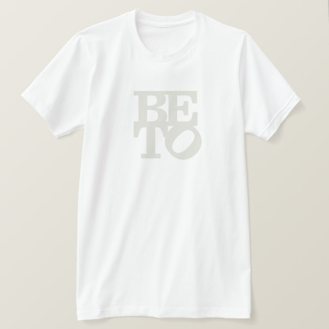 BETO staplad beige - högkvalitativ manar T Shirt (Design framsida)