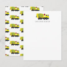 Betong Cement Lastbil Konstruktion Barn Barn